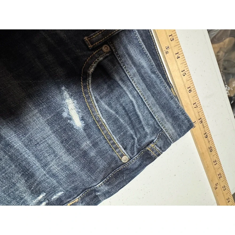 LOFT Boyfriend Jeans Womens Size 10 Distressed Medium Wash Denim Cuffed